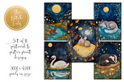 Sleeping Animals Postcards & Prints, an Animal Illustration by The Dutch Lady Designs (Thumbnail 4 of 4)