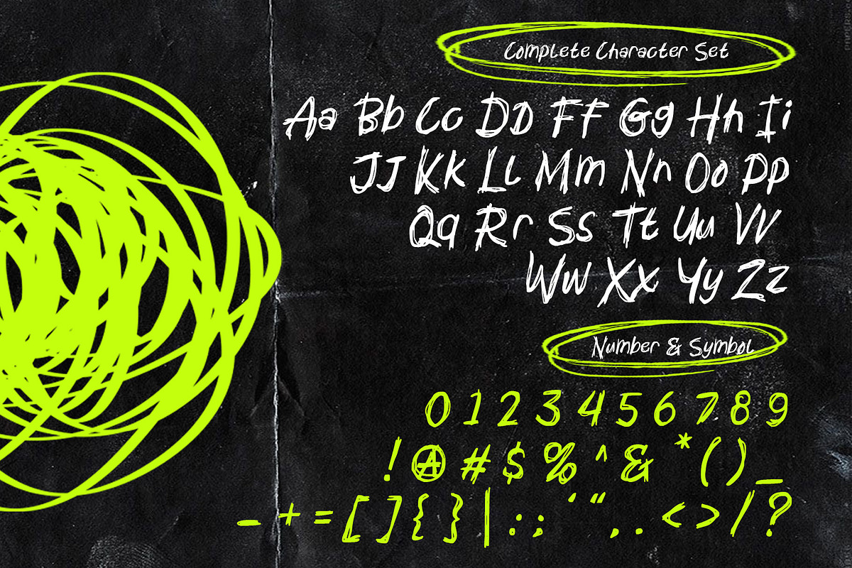 Mental Sickness - Ink Scribble Font, a Handwritten Font by Inviline.co (Photo 2 of 10)