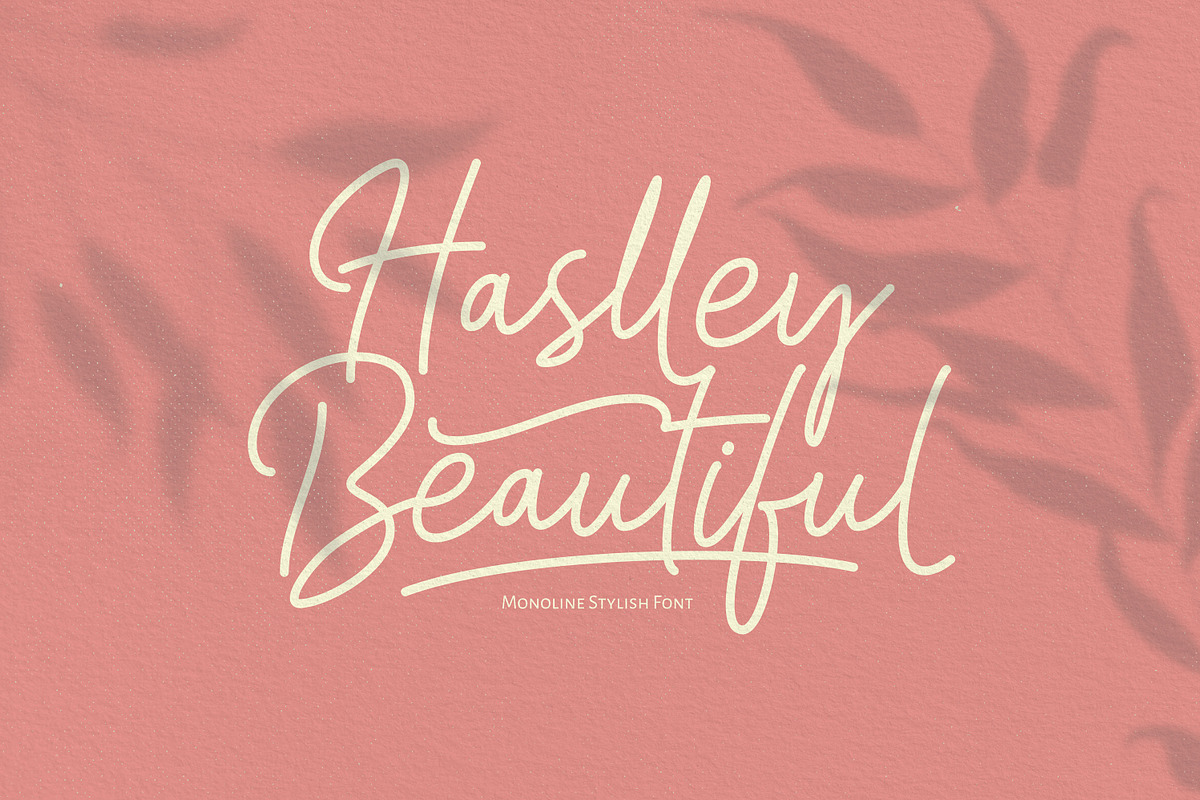 Haslley Beautiful Monoline preview 2