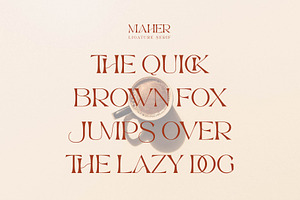 Maher - Stylish Serif Font