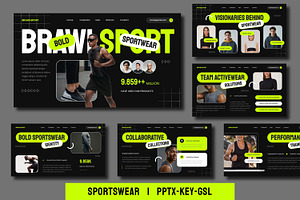 Bold Sporstwear Presentation, a Presentation Template by BumbleGraph Studio