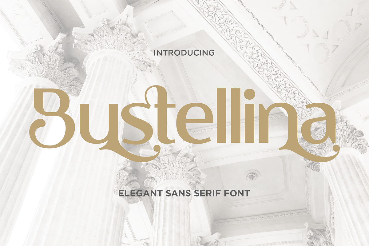 Bustellina | Elegant Sans Serif, a Serif Font by Graphue (Photo 1 of 9)