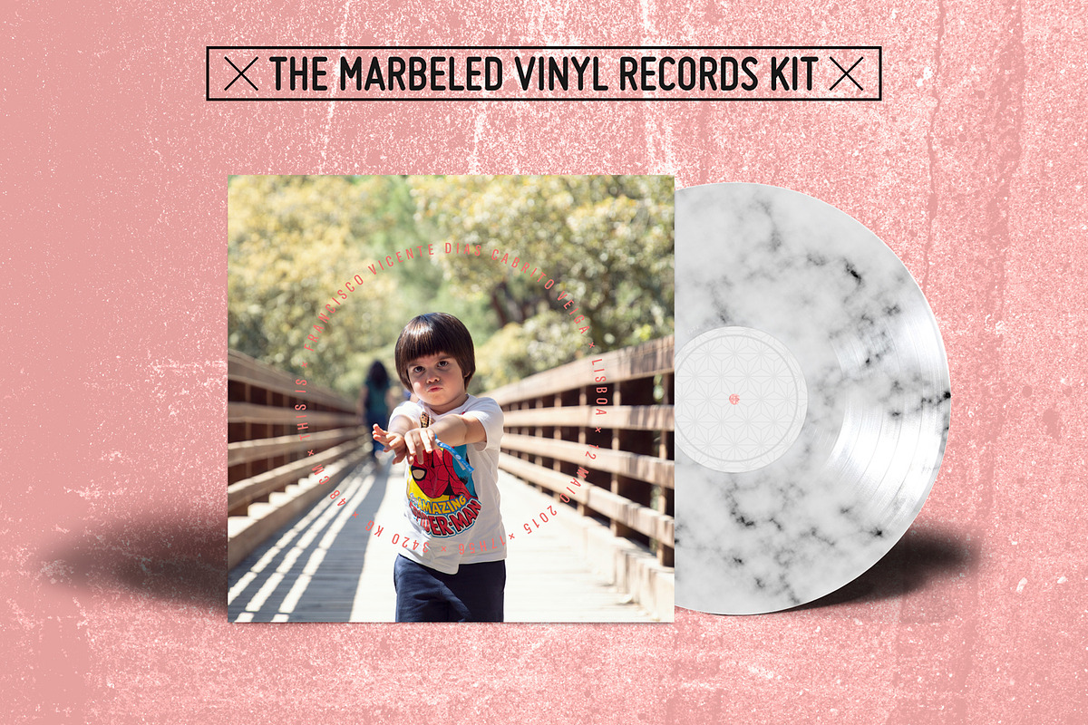 20 Marbled Vinyl Records - Mockup, a Product Mockup by this is awsm (Photo 10 of 23)