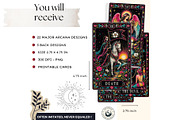 The Painted Bloom Tarot Major Arcana, a Decorative Illustration by ThatsDesignArt (Thumbnail 2 of 11)