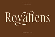 Royaltens Modern Serif Font, a Serif Font by Letterena Studios (Thumbnail 1 of 15)