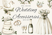 Wedding Accessories Clipart, an Illustration by The Best Digital Plaza (Thumbnail 1 of 5)