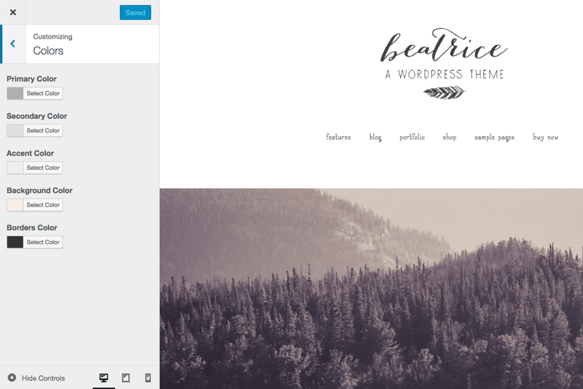 Beatrice Wordpress Theme, a WordPress Template by brave + beautiful designs (Photo 4 of 4)