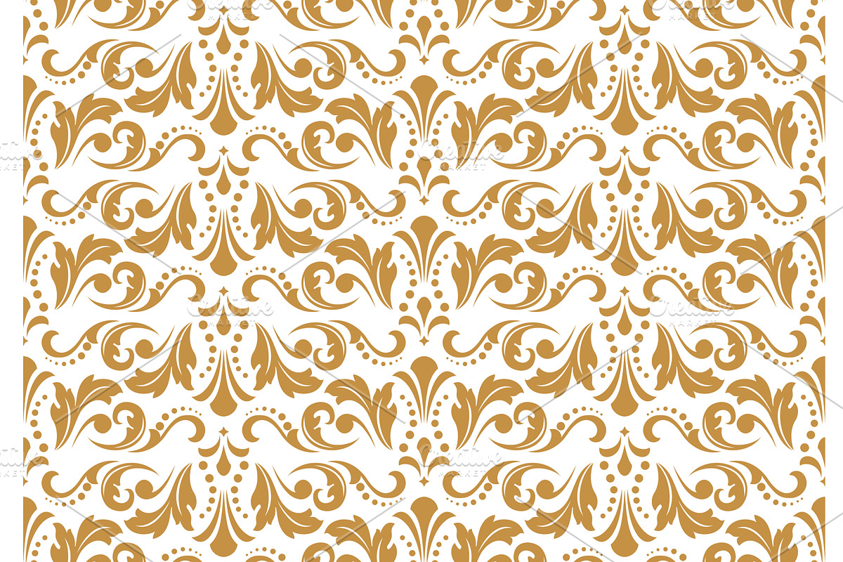 Floral pattern. Vintage wallpaper in, a Decorative Illustration by RODINA (Photo 1 of 3)