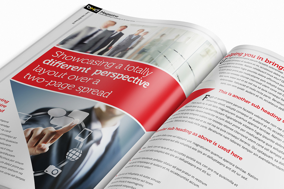 Magazine Template InDesign 01, a Magazine Template by Love Graphic Design (Photo 5 of 28)