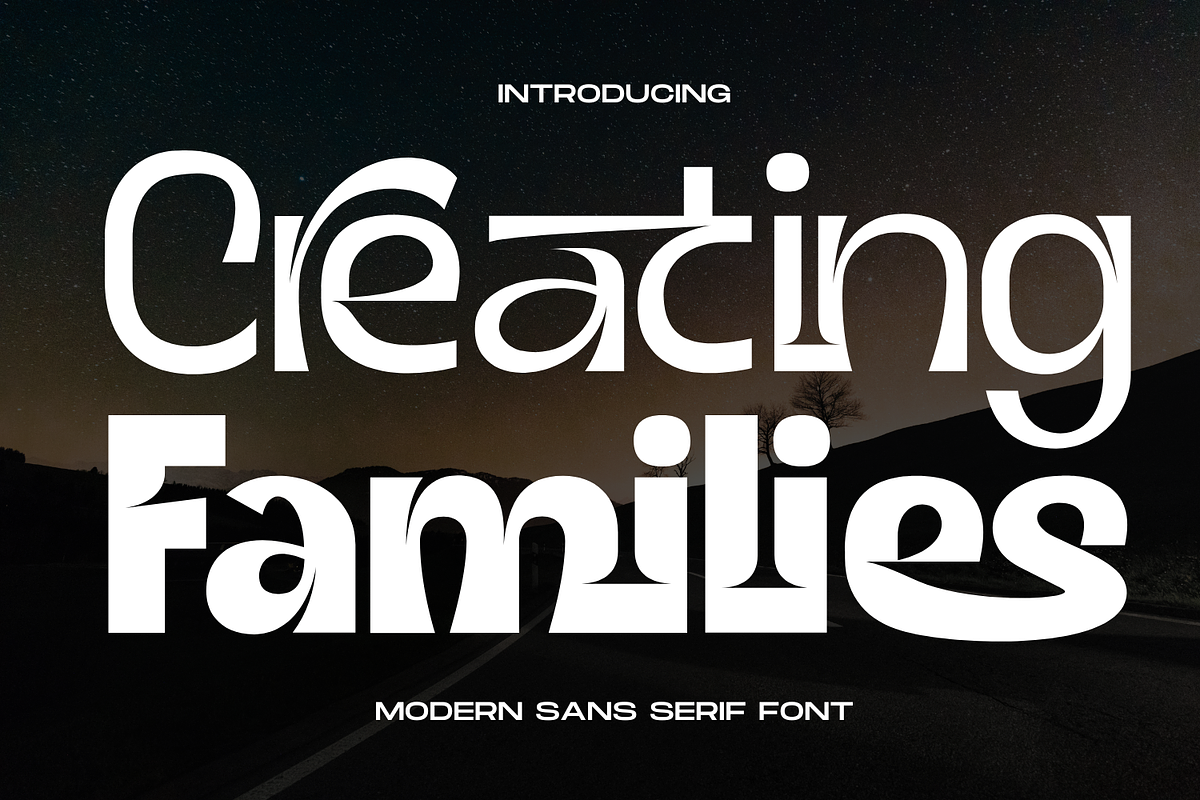 Creating Families Font, a Sans Serif Font by 177Studio (Photo 1 of 8)