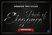 Elegance #1 - 15 Text Styles, a Layer Style Add-On by Jonas Stensgaard (Thumbnail 2 of 18)