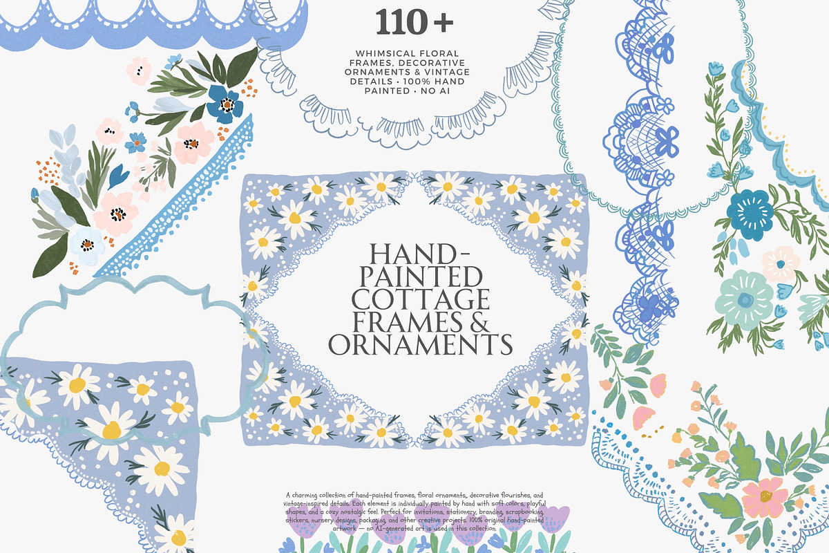 110+ hand painted frames corners, a Decorative Illustration by Patishop Art (Photo 6 of 10)