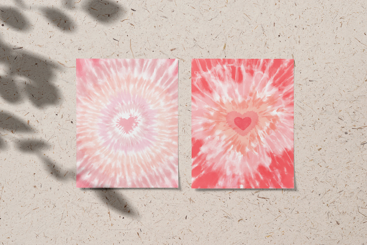 Tie-Dye Valentine's Day Card, a Pattern Graphic by The Gypsy Goddess (Photo 6 of 8)