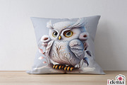 Cute Winter Owls Clipart Sublimation, an Animal Illustration by EdeniaArtStudio (Thumbnail 5 of 6)