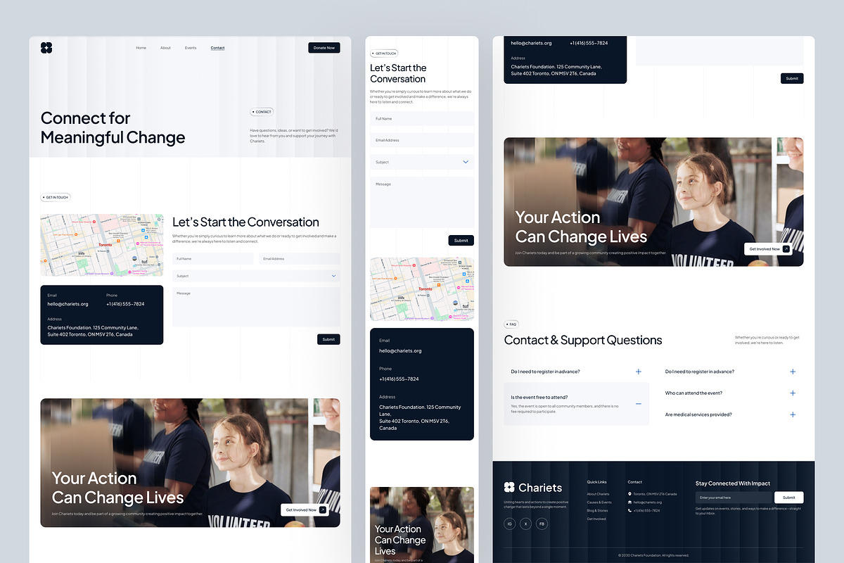 Non-Profit Charity Website UI Figma, an UI Kit Template by peterdraw (Photo 6 of 7)