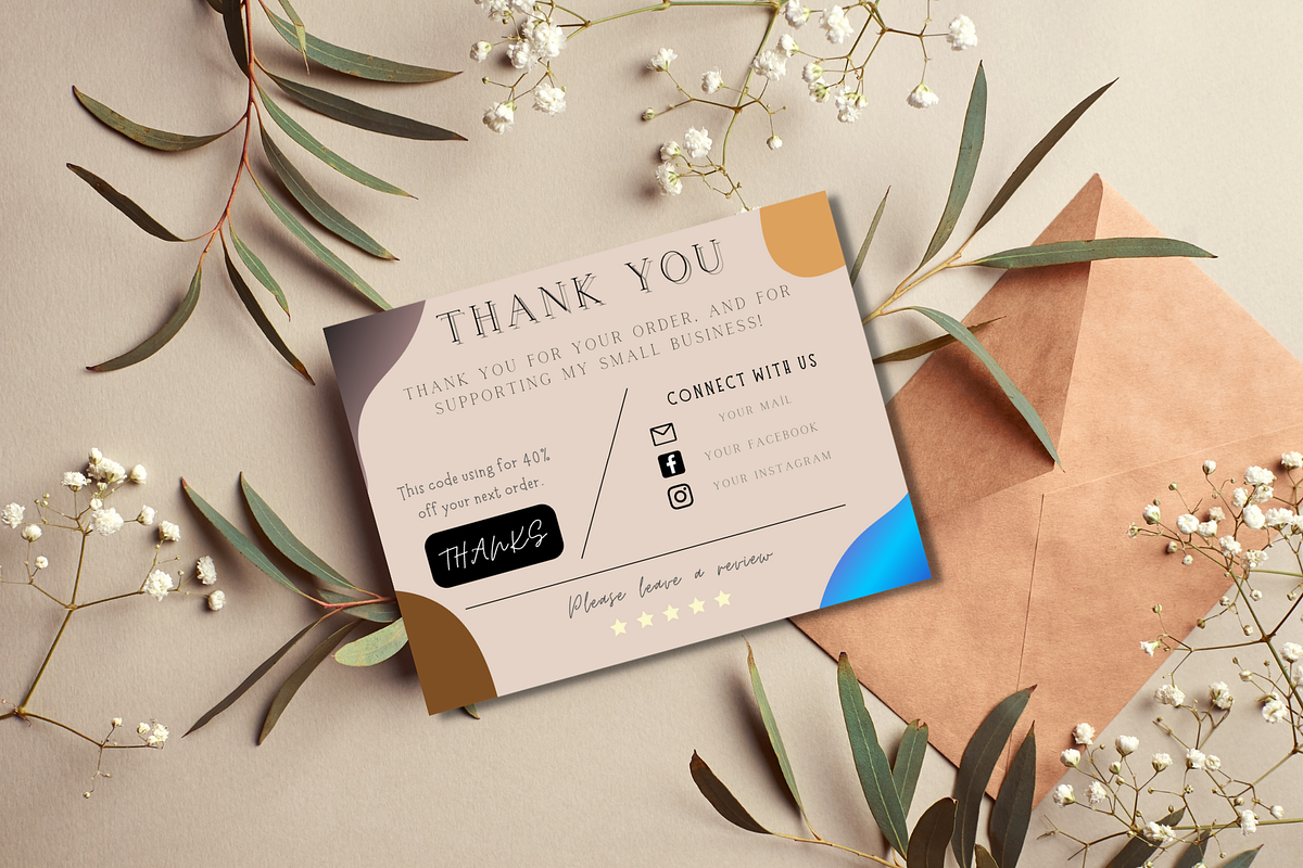 Thank You Order Card | Canva, a Card Template by tahananeart (Photo 5 of 7)