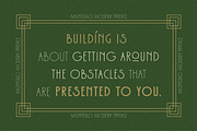 Monterio - Modern Art Deco Typeface, a Sans Serif Font by CCS Type (Thumbnail 19 of 29)