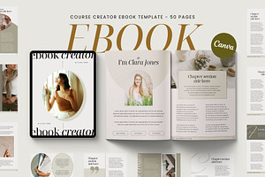 CLARA Course Ebook Canva Template, a Templates & Theme by BoldNStudio