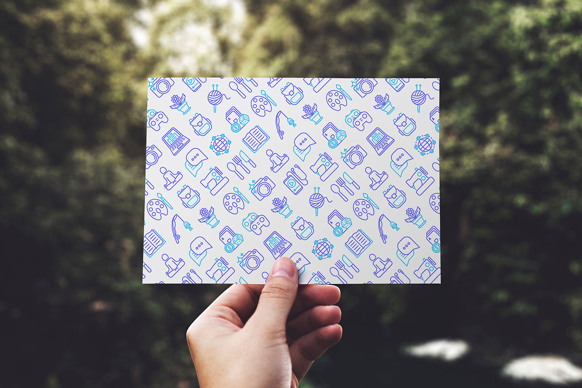 Hobby Patterns Collection, a Pattern Graphic by Alex Blogoodf (Photo 7 of 9)