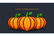 Happy Thanksgiving Day Set, a Seasonal Illustration by Finevector (Thumbnail 4 of 5)