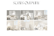 ALL WHITE FRAME MOCKUP BUNDLE, a Mockup by N digital designs (Thumbnail 10 of 11)