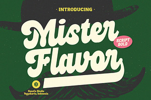 Mister Flavor Font, a Script Font by HansCo Studio