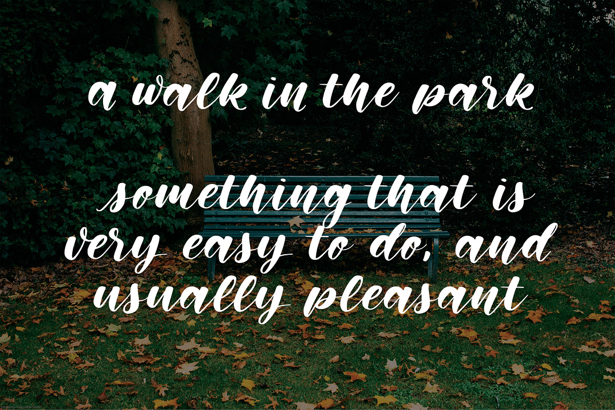 Memphis Park Script Font preview 3