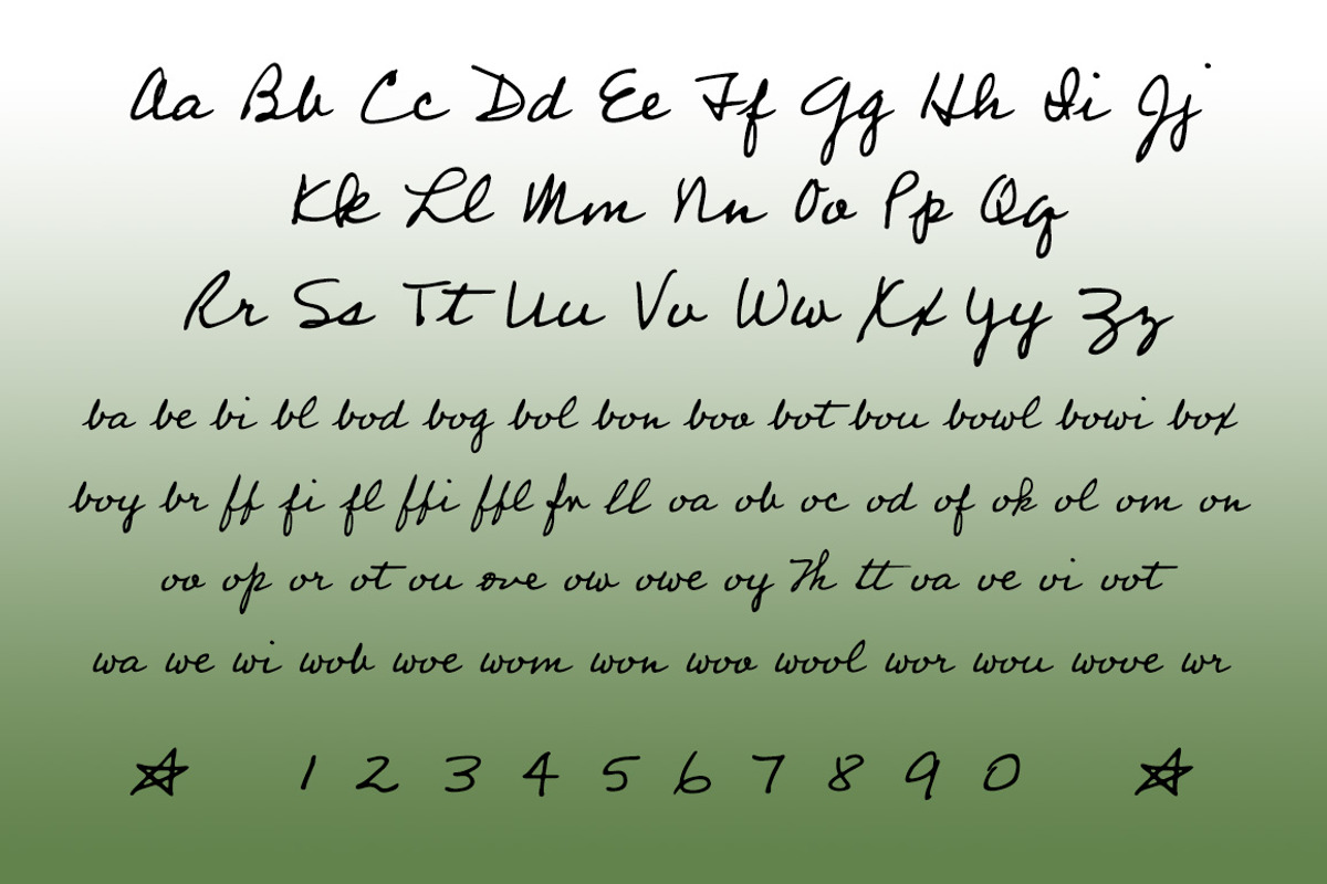 Professor, a font fit for a blackboard preview 2