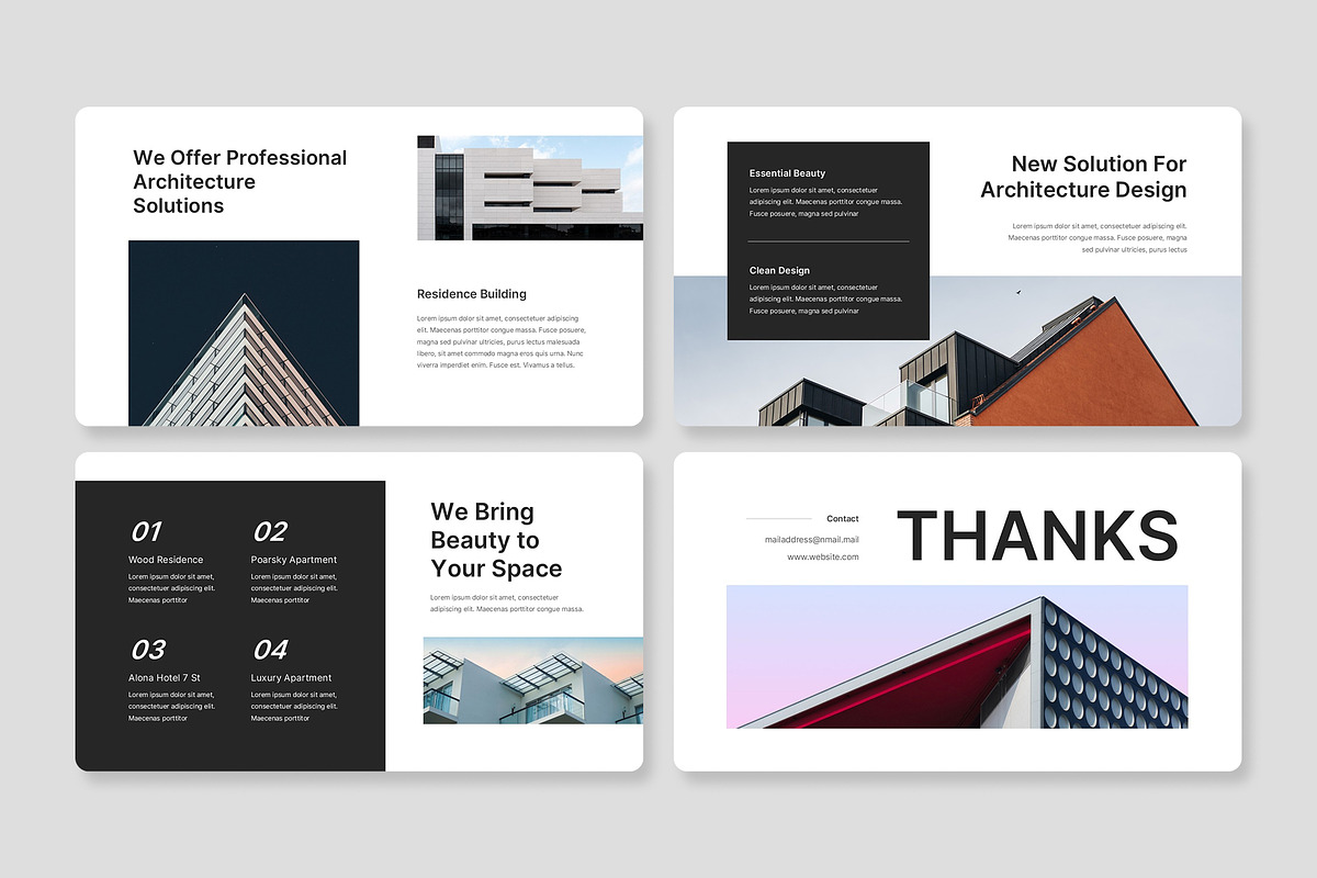 Archlin - Architecture PowerPoint, a Presentation Template by Premast