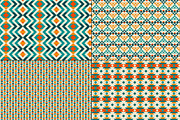 Blue Orange Southwestern Patterns, a Pattern Graphic by Melissa Held Designs (Thumbnail 4 of 4)