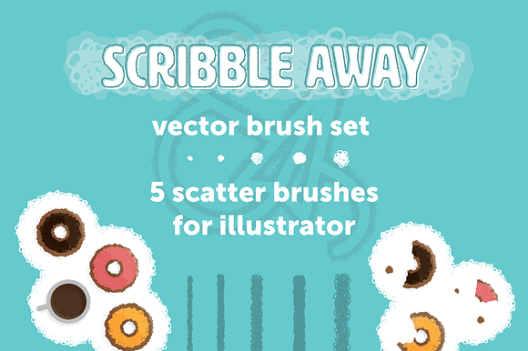 Scribble Away Vector Brush Set
