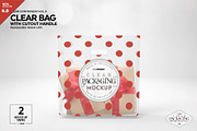 Clear Bag with Cutout Handles Mockup, a Packaging Mockup by INCDesign (Thumbnail 1 of 10)