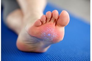 A young woman wearing blue leggings, a Sports & Recreation Photo by ZinetroN