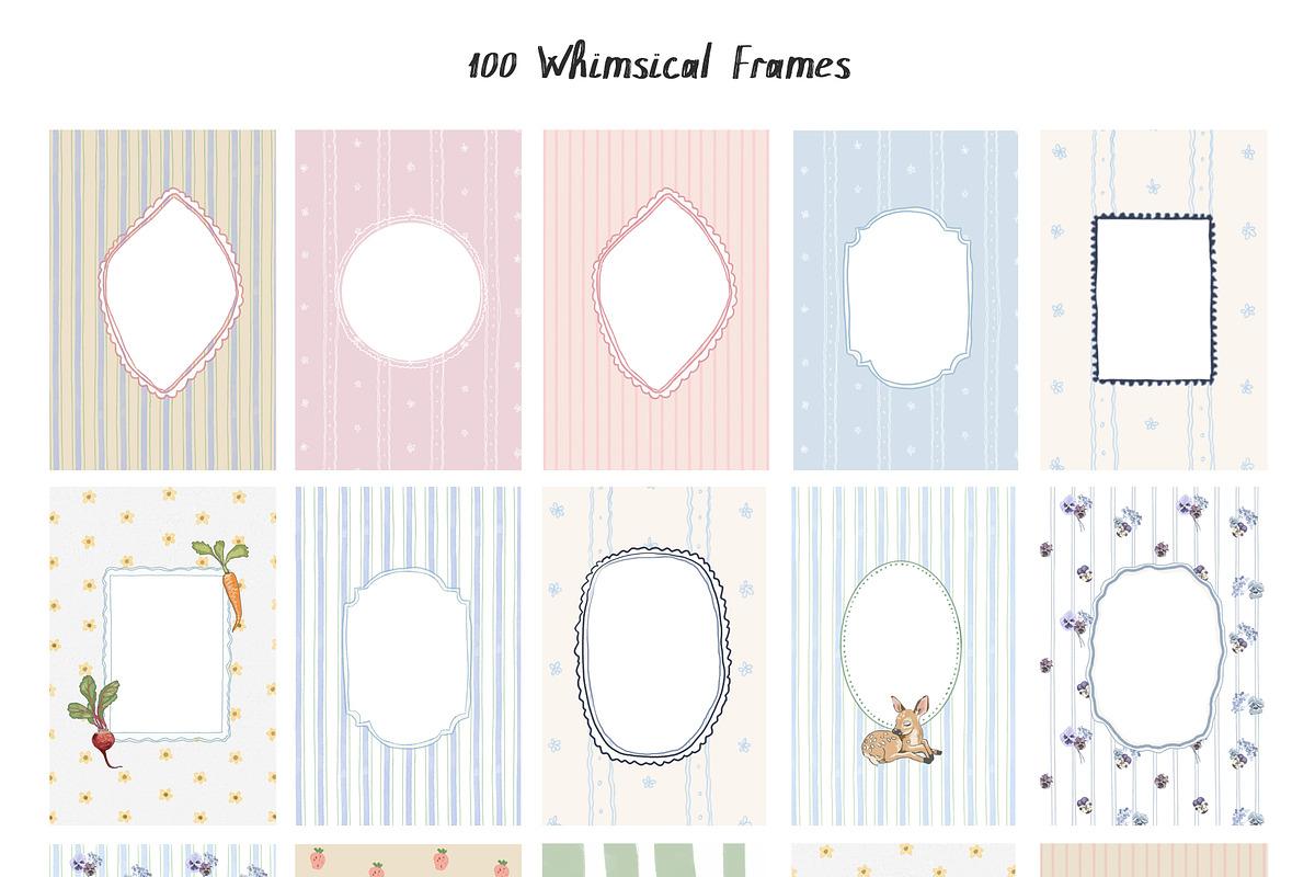 PNG Whimsical Frames, an Object Illustration by whiteheartdesign (Photo 5 of 8)