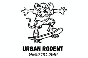 Urban Skate Beast, an Animal Illustration by Izdihaar_Studio