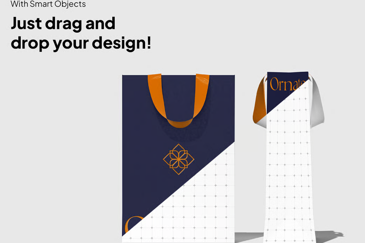 Paper Bag Branding Mockup, a Packaging Mockup by graphicsauce (Photo 3 of 4)