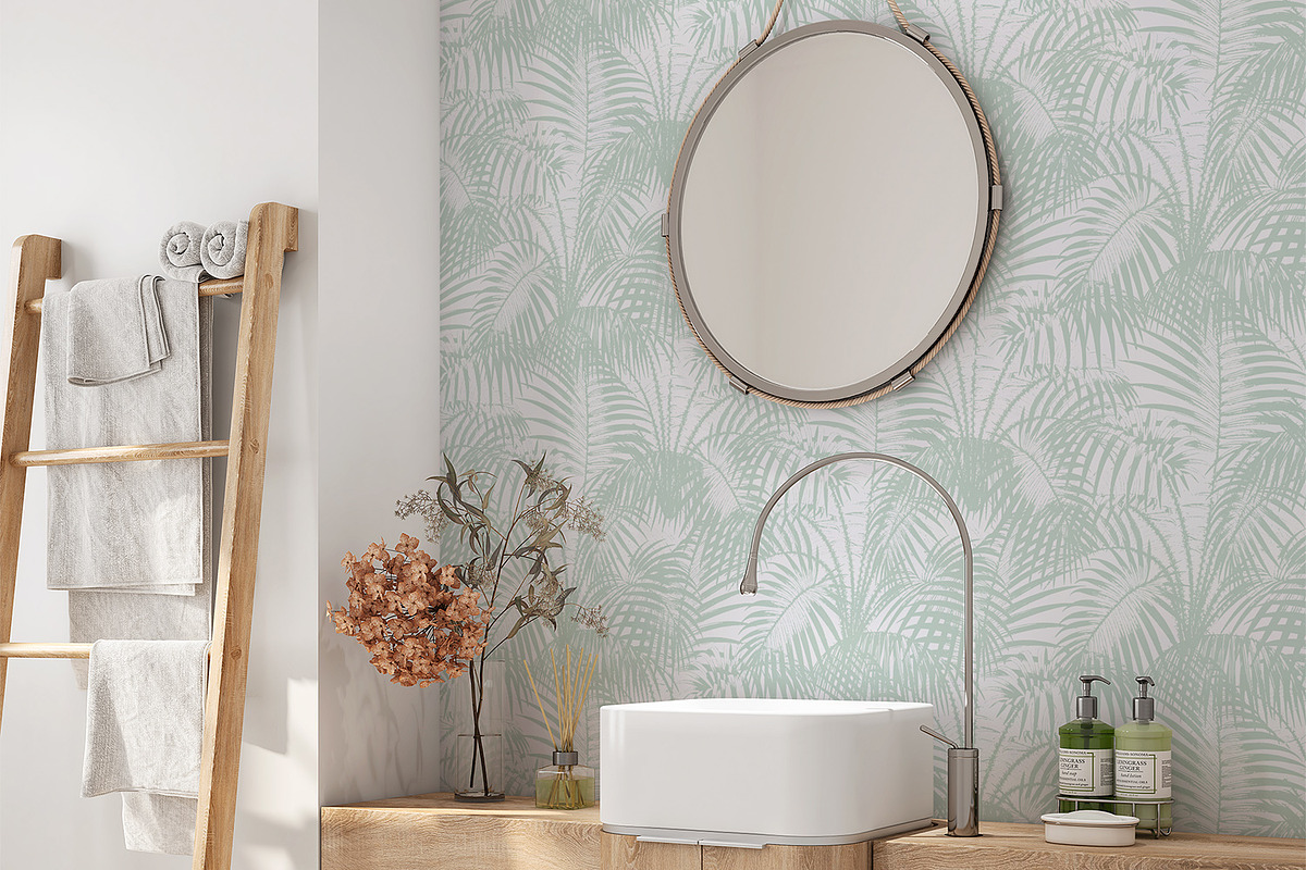 Subtle Palms, a Wallpaper Graphic by MalyskaStudio (Photo 6 of 6)