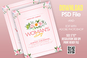Editable Womens Day Flyer Template, a Flyer Template by MithilaCreation (Thumbnail 2 of 8)