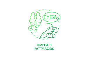 Omega Three Fatty Acids Svg Icon