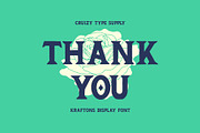 KRAFTONS - Vintage Handdrawn Display, a Serif Font by Cruizy & Co (Thumbnail 11 of 11)