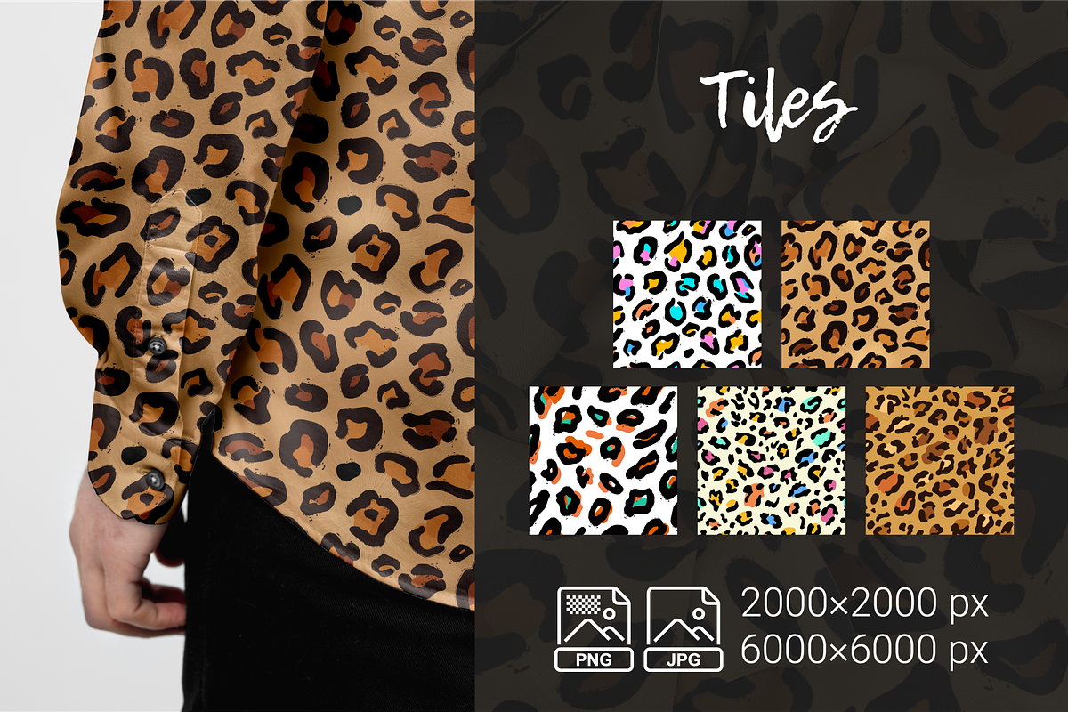 5 Leopard Print Pattern Set, a Pattern Graphic by IuliiaSavko (Photo 2 of 8)