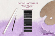 OIL LANDSCAPE PROCREATE BRUSHES KIT, a Brush Add-On by AlexandraArt (Thumbnail 2 of 10)