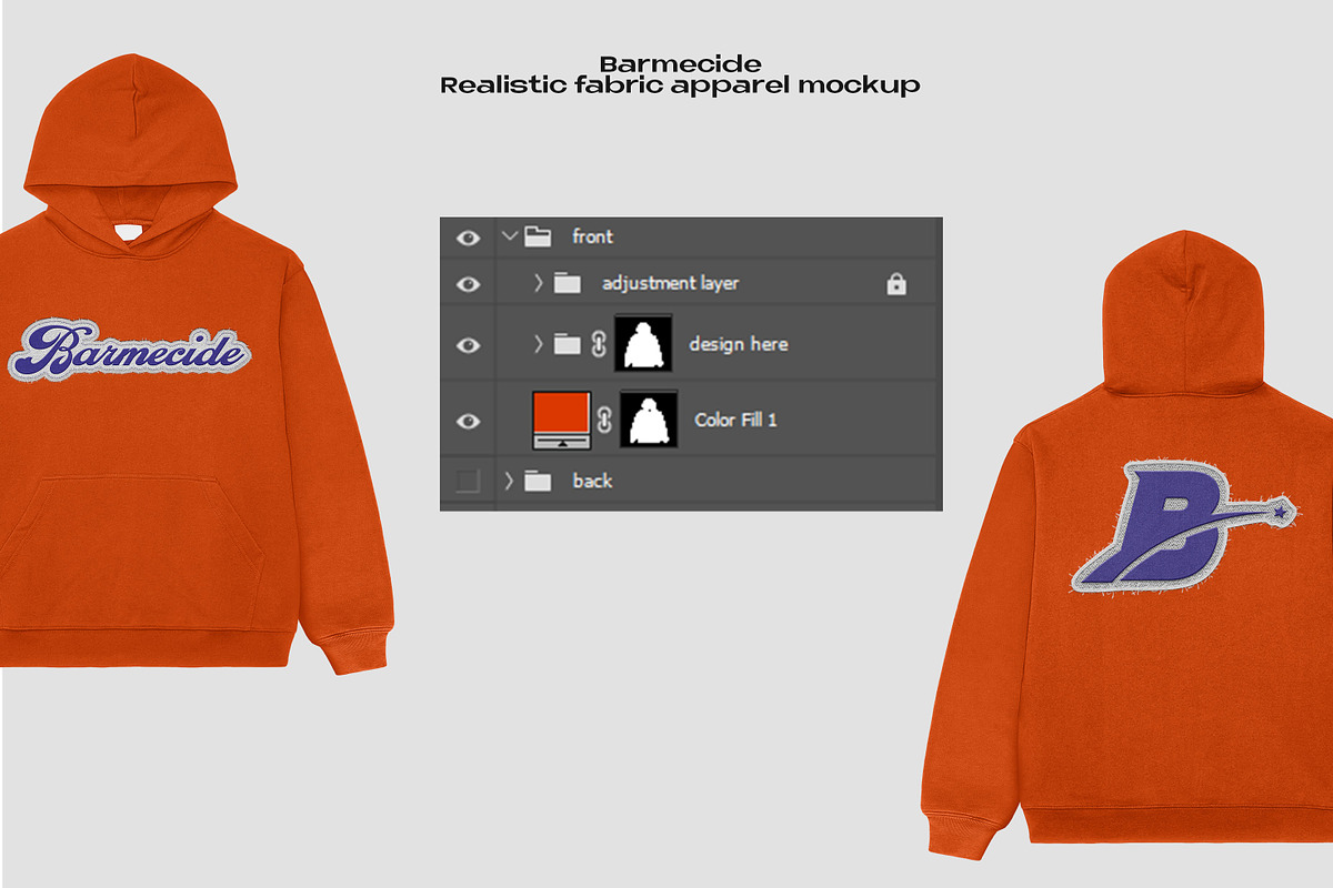 PULLOVER HOODIE MOCKUP, a Hoody Mockup by Barmecide Mockup Studio (Photo 3 of 3)