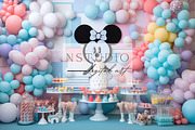11 Pink and Blue Birthday Backdrops, a Layer Style Add-On by NSTUDIO (Thumbnail 2 of 9)