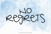 No Regrets Font, a Handwritten Font by Miss Tiina (Thumbnail 1 of 3)