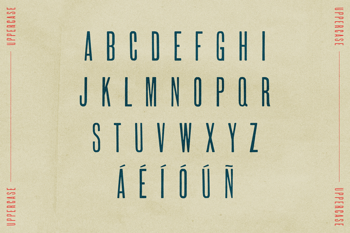 WAYPOST | A Retro Narrow Sans Serif, a Sans Serif Font by Laura Strote Designs (Photo 6 of 8)