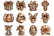 Leopard Print Easter Clipart, an Illustration by Designking (Thumbnail 2 of 5)
