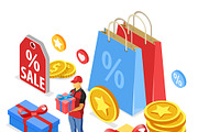 Customer Loyalty Programs Banners, a Person Illustration by TAlex (Thumbnail 4 of 6)