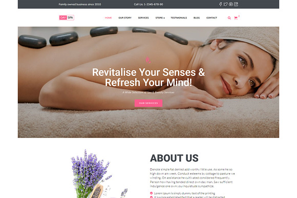 DaySpa WordPress Theme preview 7