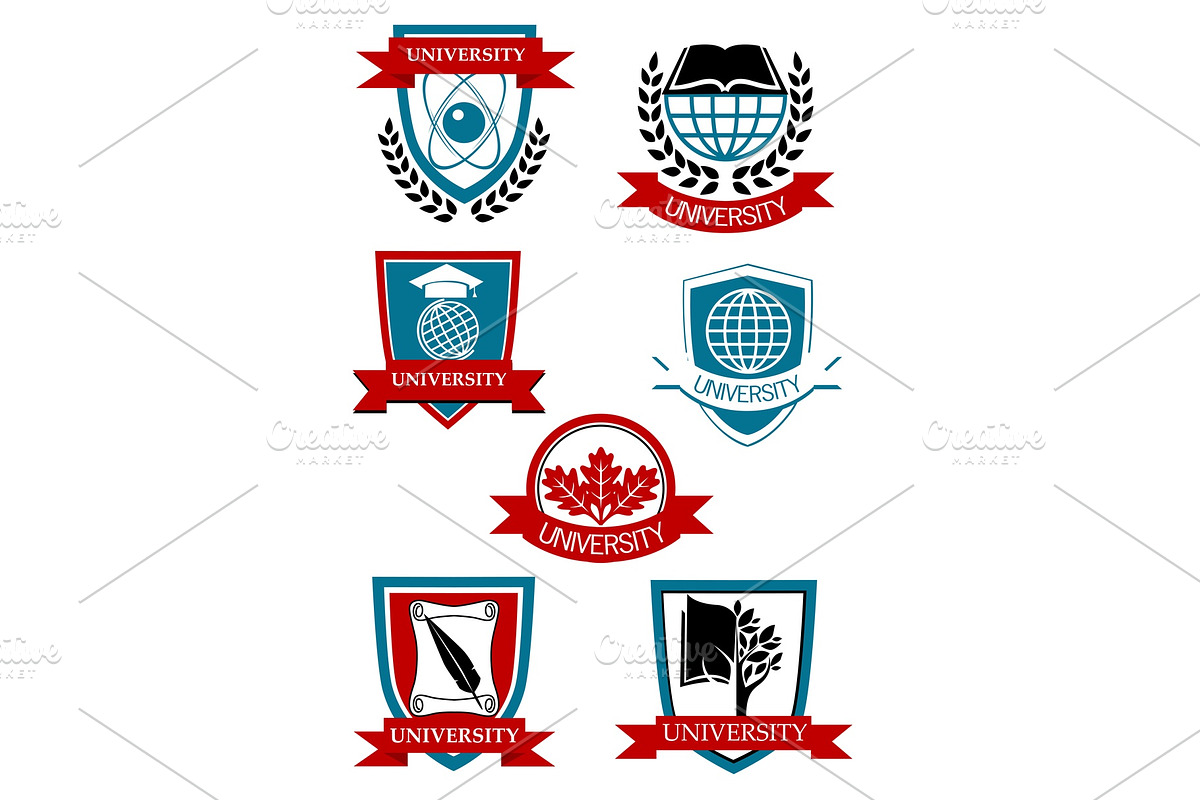 University emblems and symbols, a Solid Icon by Vector Tradition (Photo 3 of 3)